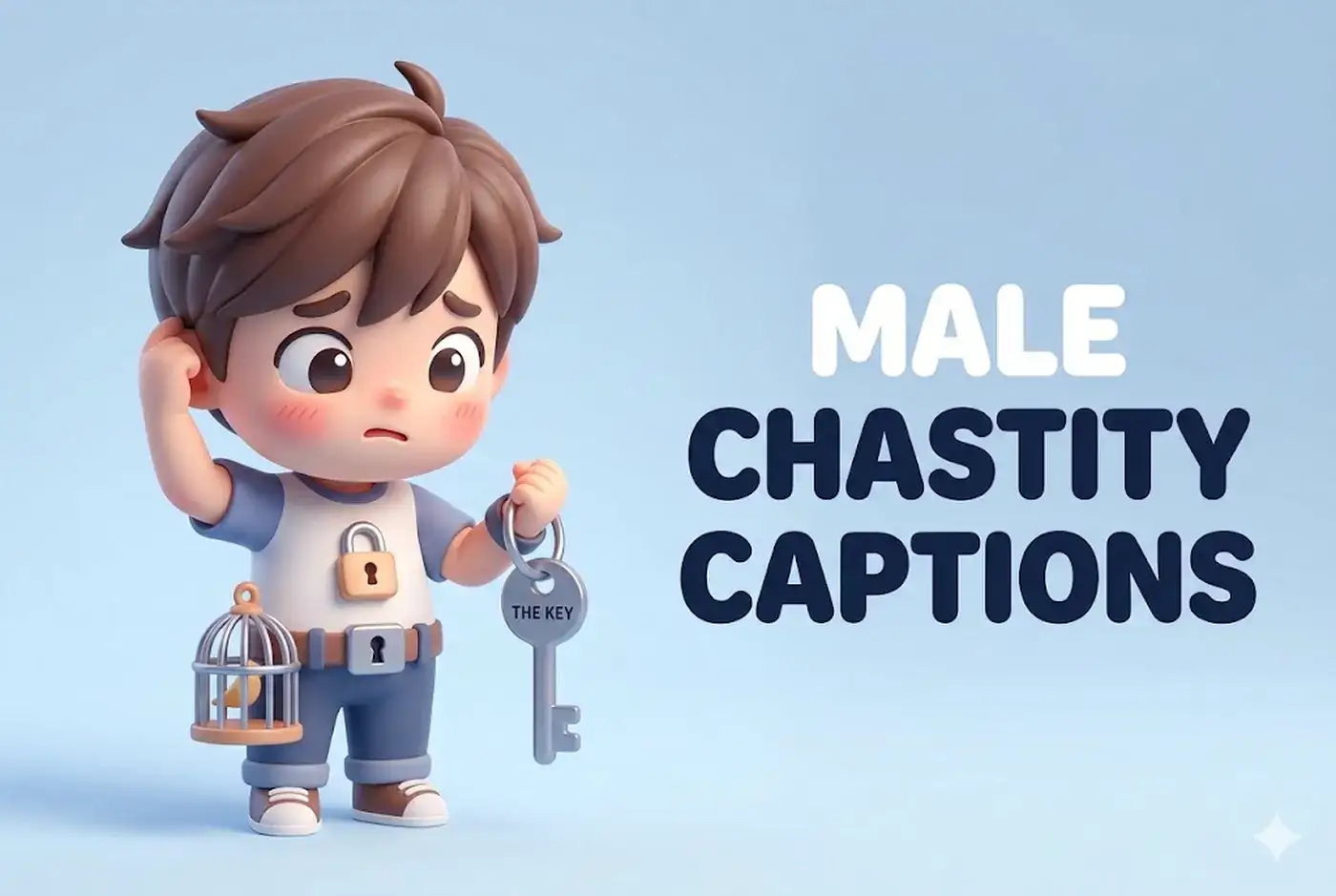 Male Chastity Captions