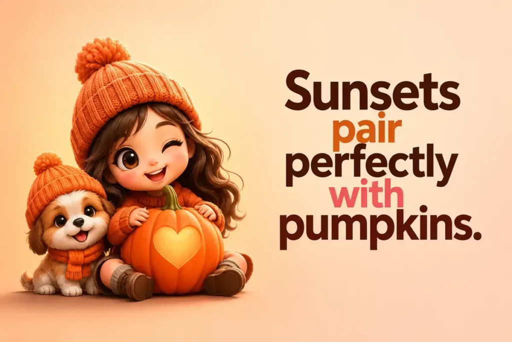 Instagram Pumpkin Patch Captions For Golden Hour Photos